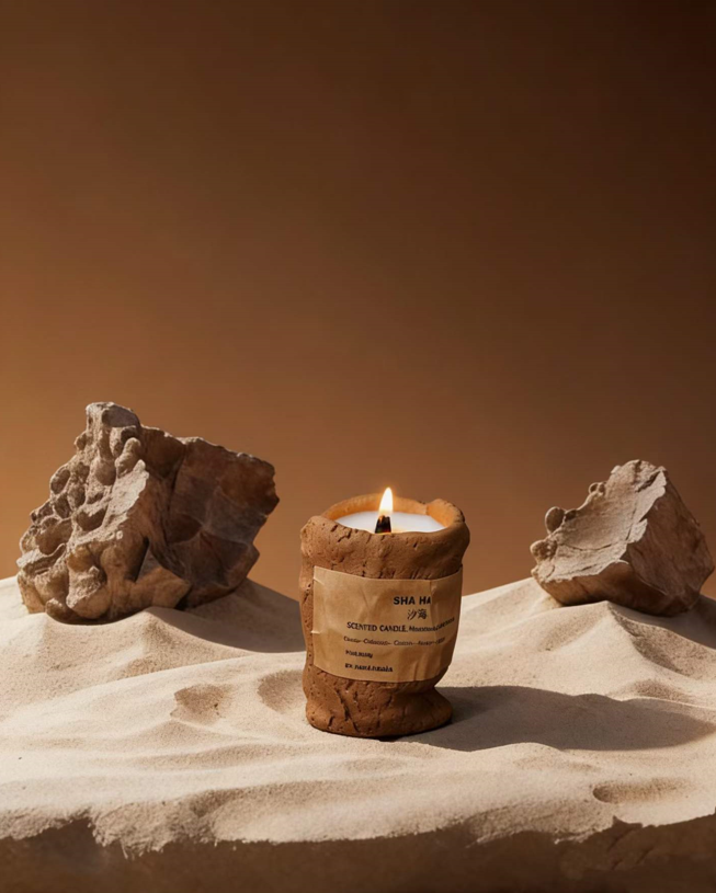 Custom private label sculptural novelty fruit and vegetable scented soy candles manufactured by BSCI certified factory.